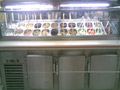 chiller with top salad bar counter